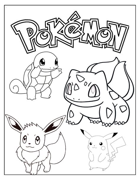 pokemon coloring printable|44 Free Pokémon Coloring Pages (Printable PDF。